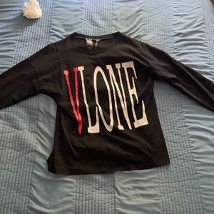 VLONE Black and Red Long sleeve Tee
